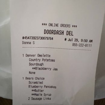 Black Bear Diner Salinas - My order says it should have butter and maple syrup - Diners Near Me - Salinas, California