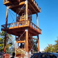 Mountain Park & Lookout Tower - Same picture, different back drop.