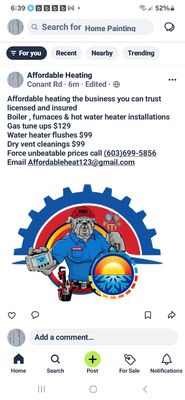 Affordable Heating Logo