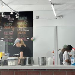 Milk Jar Cafe - You are able to watch them make your rolled ice cream