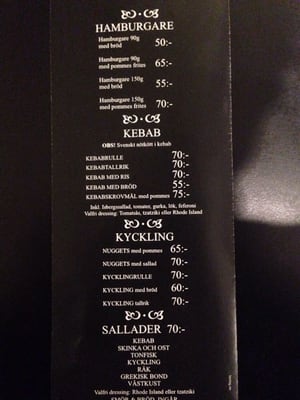 Menu photo 1 Pizzeria Amanda Hudiksvall, X