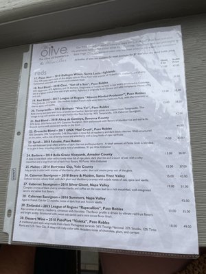 Menu photo 3 We Olive & Wine Bar La Jolla, CA Menu photo 3 We Olive & Wine Bar La Jolla, CA