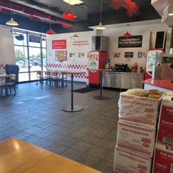 Five Guys - Eating area.