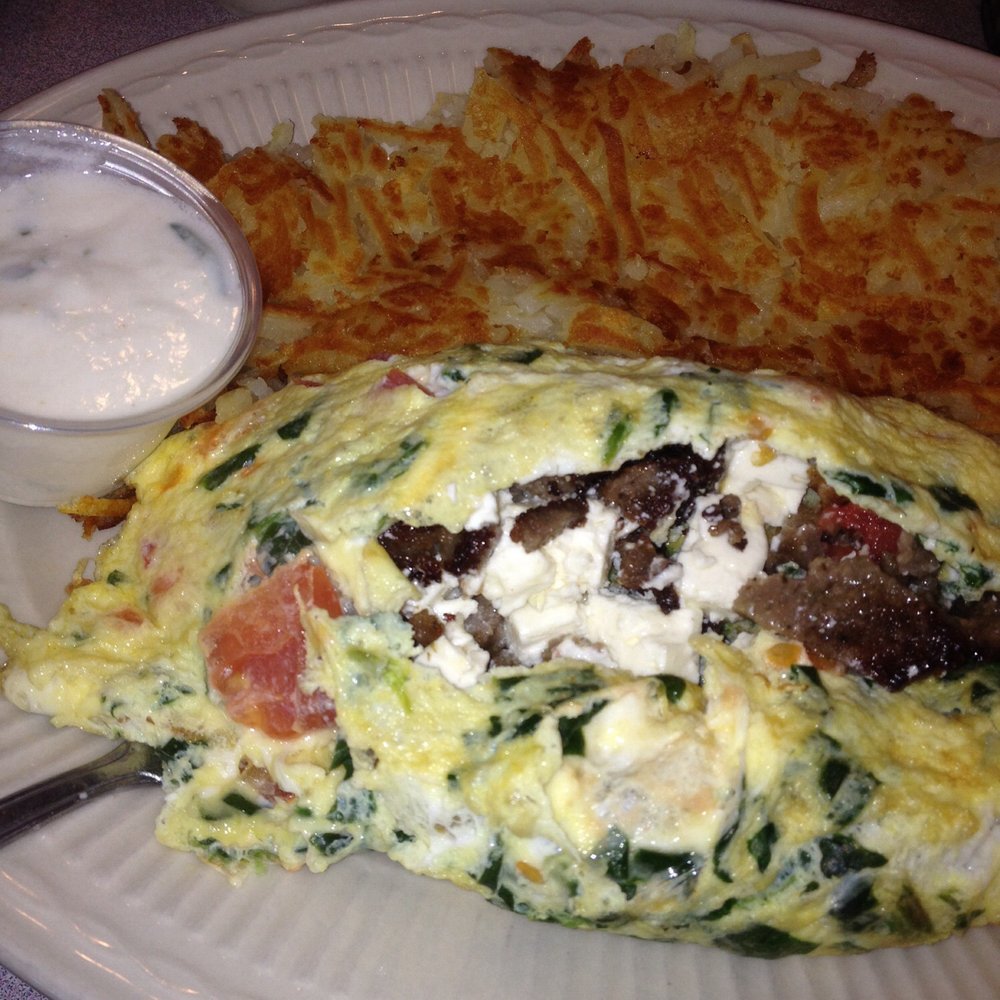 Greecian Island Restaurant - Zeus omelette w/ gyro meat - Breakfast & Brunch Near Me - Brighton, Michigan