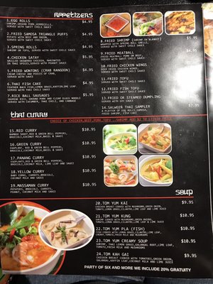 Menu photo 4 Salween Thai Omaha, NE