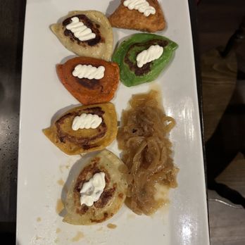 Pierogi Mountain - 1 of each pierogi in rotation - Polish Near Me - Columbus, Ohio Pierogi Mountain - 1 of each pierogi in rotation - Polish Near Me - Columbus, Ohio
