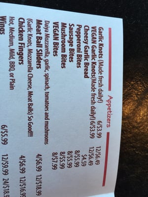 Menu photo 6 Pizza Company Las Vegas, NV Menu photo 6 Pizza Company Las Vegas, NV