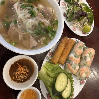 Pho Hana - #2 combo regular with combo spring rolls and egg rolls - Vietnamese Near Me - Diamond Bar, California Pho Hana - #2 combo regular with combo spring rolls and egg rolls - Vietnamese Near Me - Diamond Bar, California