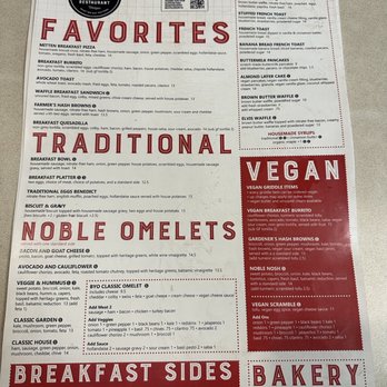 Noble Restaurant - Breakfast Menu - Breakfast & Brunch Near Me - Wyoming, Michigan