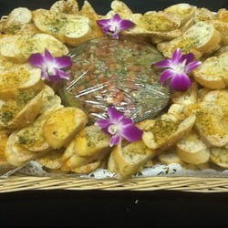 Teddy's Kitchen Catering - Roma tomato bruscetta with garlic toasted crostini