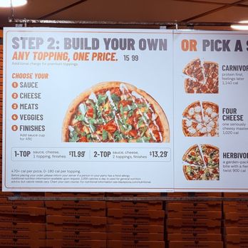 Blaze Pizza - Menu part 1 August 23, 2026 - Pizza Near Me - San Francisco, California