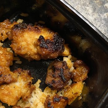 Genghis Grill - Burnt sweet and sour chicken delivered! No flavor at all! - Mongolian Near Me - Mesquite, Texas