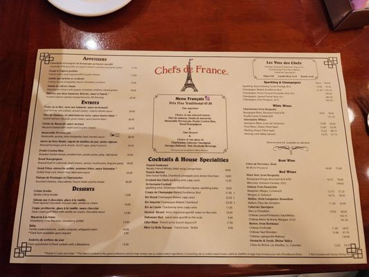 Menu photo 6 Chefs de France Lake Buena Vista, FL