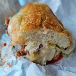 Knuckies - Austell Walmart - Mini hoagie - turkey, ham and Swiss - added roast beef (Ultimate not available as a mini so this was my workaround)