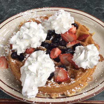 Costa's Restaurant - Waffle with blueberries and strawberries - Greek Near Me - Seattle, Washington Costa's Restaurant - Waffle with blueberries and strawberries - Greek Near Me - Seattle, Washington