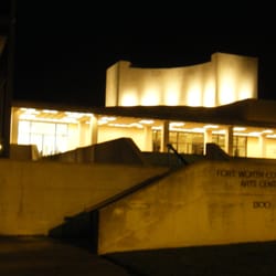 Fort Worth Community Arts Center - The Fort Worth Community Arts Center at night after a play.