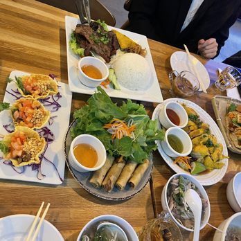 Pho 60 - a table full of asian food - Vietnamese Near Me - Staten Island, New York