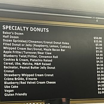Donut Wheel - Prices as of 11/11/2024.  $50 for a baker's dozen?! - Donuts Near Me - Cupertino, California