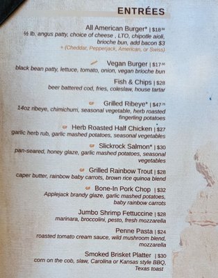 Menu photo 7 The Lodge at Bryce Canyon Dining Room Bryce, UT Menu photo 7 The Lodge at Bryce Canyon Dining Room Bryce, UT