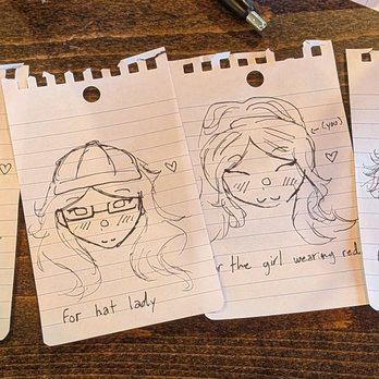 lil Coffea Shop Downing - My notes and drawings to the workers - Coffee & Tea Near Me - Denver, Colorado