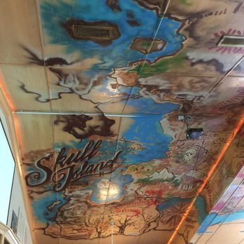 SneakyTiki Restaurant & Brewery - The painted ceiling is fun! - Steakhouses Near Me - Mead, Oklahoma
