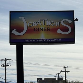Jonathon's Diner - a sign for jonathon's diner - New American Near Me - Dallas, Texas