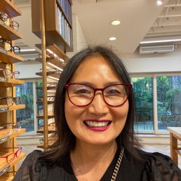 Trying in glasses