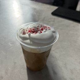 Peppermint cream top latte Peppermint cream top latte