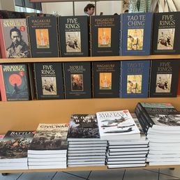Books on strategy right by the entrance. I actually have a few of these.