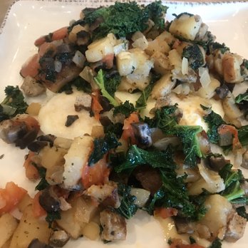 Our Breakfast Place - Farmer's Hash (flipped upside down) - Breakfast & Brunch Near Me - Waco, Texas