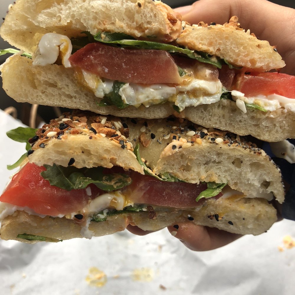 Honeycomb - "The other one" on an everything bagel - Breakfast & Brunch Near Me - Hamilton, Massachusetts Honeycomb - "The other one" on an everything bagel - Breakfast & Brunch Near Me - Hamilton, Massachusetts