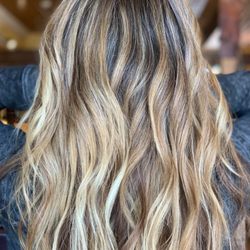 Maegan King - And after ( 2nd visit)  with a keratin /smoothing straighting treatment to combat my frizz .