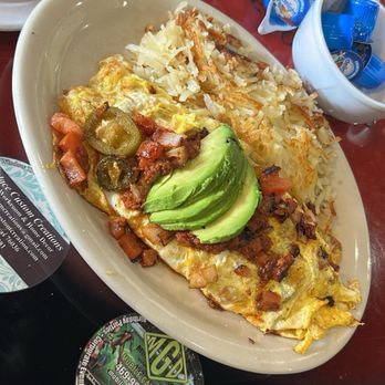 Good Day Cafe - Chorizo Omelette, Hash Browns - Breakfast & Brunch Near Me - Arlington, Texas