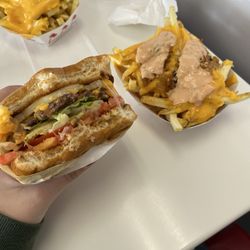In-N-Out Burger - Cheese burger and animal style fries