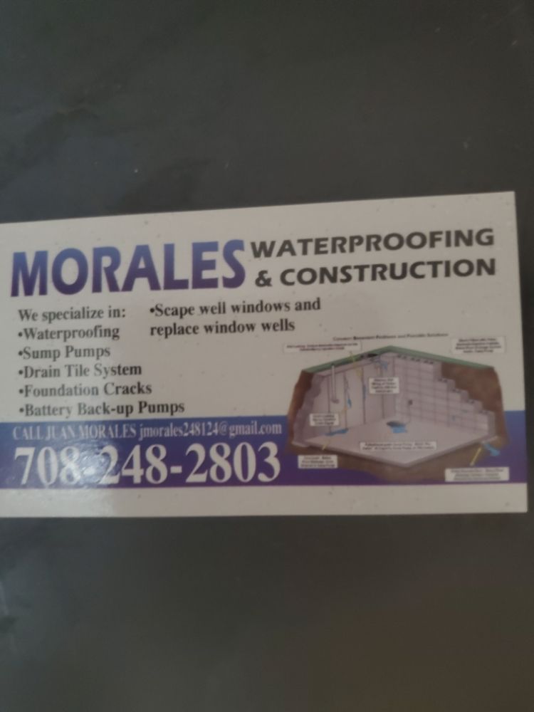 Slide of Morales construction and waterproofing