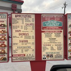 Wings N More - Drive thru menus as of 4/30/25