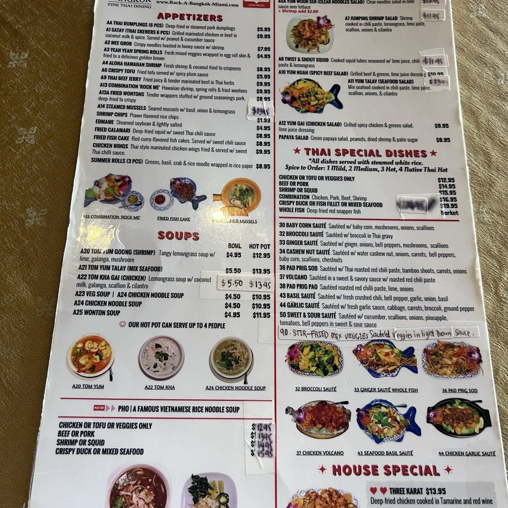 Rock A Bangkok - Menu - Thai Near Me - Miami, Florida Rock A Bangkok - Menu - Thai Near Me - Miami, Florida