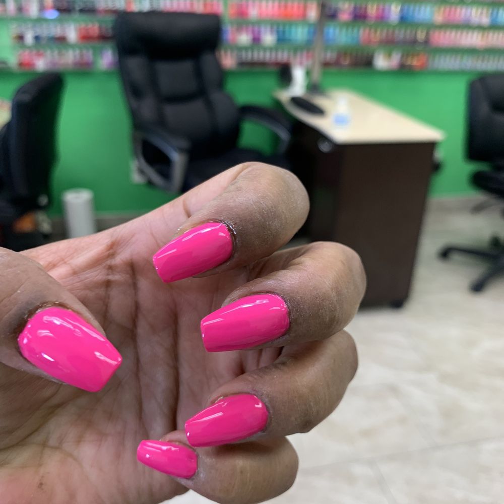 Shiny Nails - Sloppy paint job - Nail Salons Near Me - Carson, California