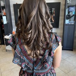 Backside. Super natural balayage highlights on my base color