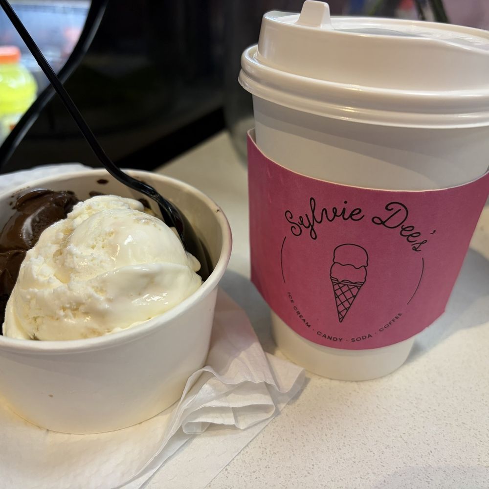 Sylvie Dee's - 2 scoop mini cup and hot chai latte - Coffee & Tea Near Me - St. Louis, Missouri Sylvie Dee's - 2 scoop mini cup and hot chai latte - Coffee & Tea Near Me - St. Louis, Missouri