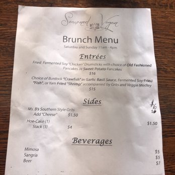 Seasoned Vegan - Brunch Menu, 12.8.2019. - Vegan Near Me - New York, New York Seasoned Vegan - Brunch Menu, 12.8.2019. - Vegan Near Me - New York, New York