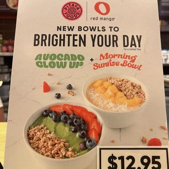 Red Mango - Menu as of June 2025 - Ice Cream & Frozen Yogurt Near Me - Edgewater, New Jersey