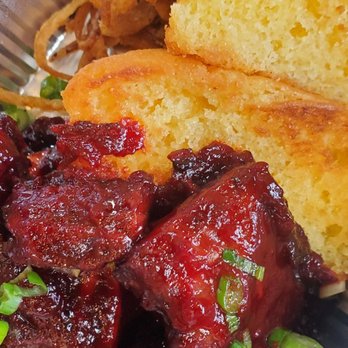 Addys Barbeque - BBQ HALAL BEEF RIBS WITH CORNBREAD!! CORNBREAD WAS SOOO DAMN GOOD. - Halal Near Me - Catonsville, Maryland Addys Barbeque - BBQ HALAL BEEF RIBS WITH CORNBREAD!! CORNBREAD WAS SOOO DAMN GOOD. - Halal Near Me - Catonsville, Maryland