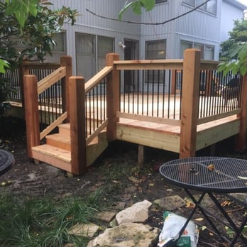 Elite Windows & Siding - Cedar Deck with Aluminum Rails - Windows Installation Near Me - Olathe, Kansas Elite Windows & Siding - Cedar Deck with Aluminum Rails - Windows Installation Near Me - Olathe, Kansas