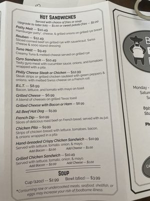 Menu photo 4 Big Belly Deli Sturtevant, WI