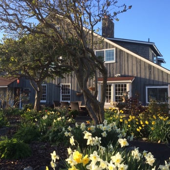 Dungeness Barn House B&B - Back of the barn house, view from one of the garden lounge chairs. - Bed & Breakfast Near Me - Sequim, Washington