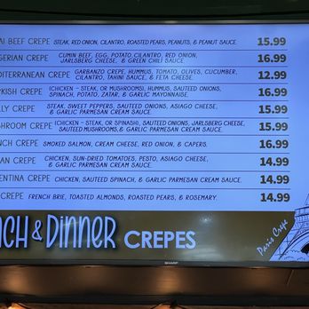 Paris Crepe - Lunch & Dinner crepes menu 4.27.26 - Creperies Near Me - Henderson, Nevada