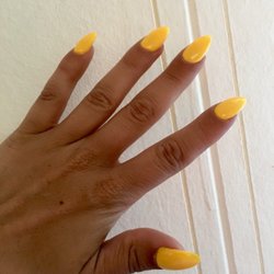 Top Nails - Acrylic Fill and No Chip done by Amy. She was really delicate and skilled with removing a broken nail. My first visit and I was impressed.