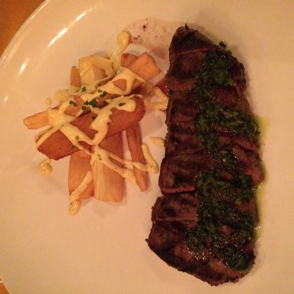 Zocalo - Flank steak with yucca frites - New American Near Me - Charlottesville, Virginia Zocalo - Flank steak with yucca frites - New American Near Me - Charlottesville, Virginia