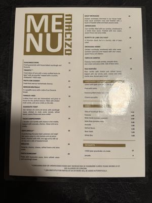 Menu photo 5 Macizo Restaurant Indianapolis, IN